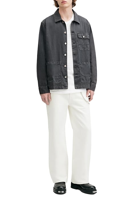 NEVIS CHORE JACKET WASHED BLACK 3