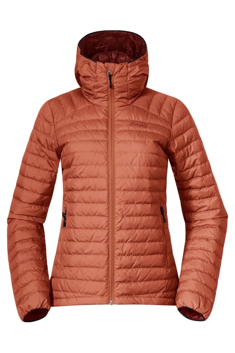 LAVA LIGHT DOWN JACKET W/HOOD TERRACOTTA 1