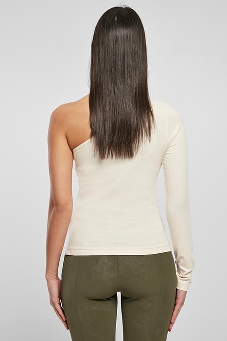 LADIES ASYMMETRIC LONGSLEEVE WHITESAND 2