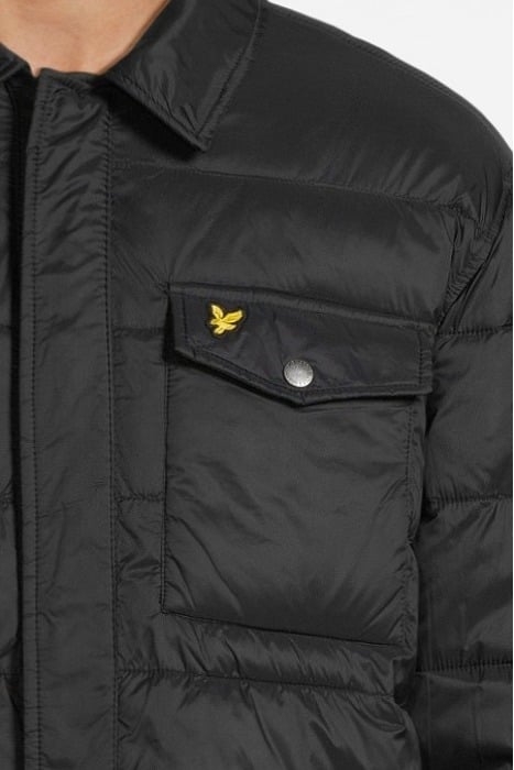 WADDED COLLARED JACKET JET BLACK 4