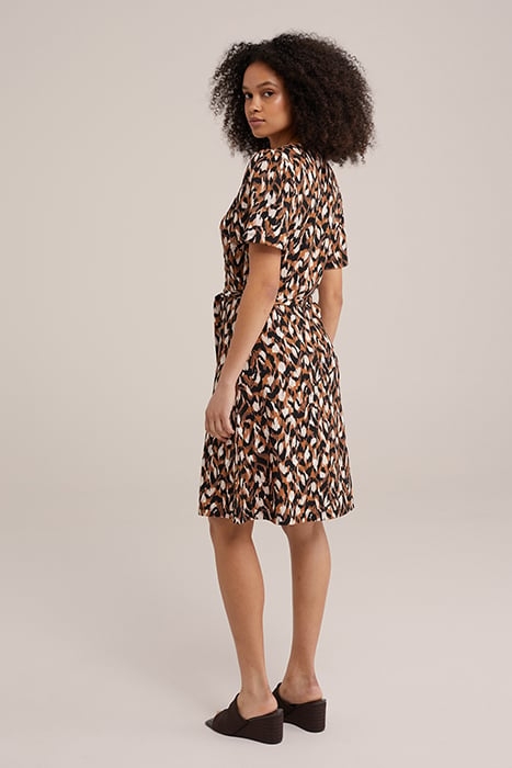 DRESS MIDI RUST BROWN 3