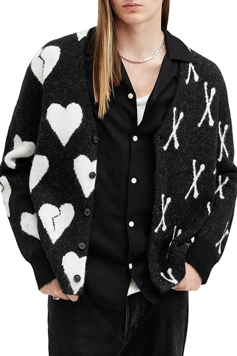 BONEBREAK CARDIGAN BLACK/CHALK WHITE 1