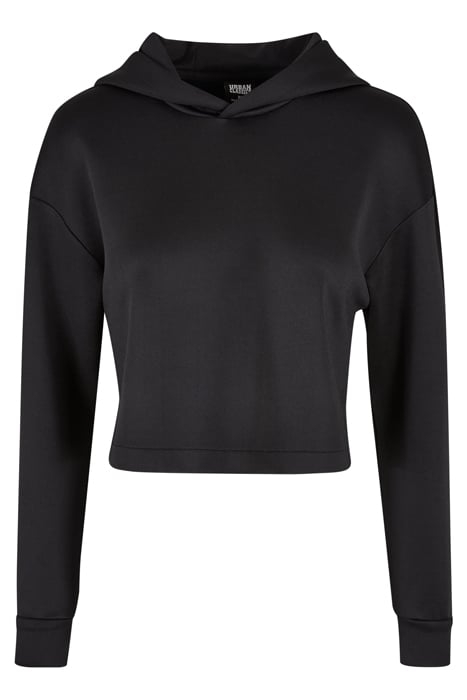 LADIES SHORT SCUBA HOODY BLACK 4