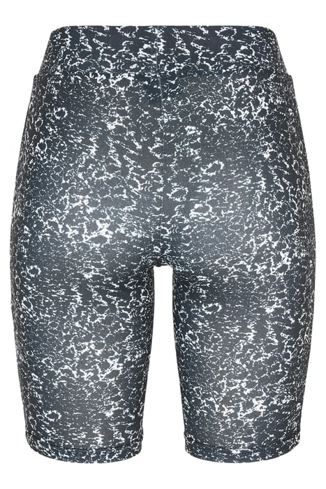 LADIES AOP CYCLE SHORTS BLACK/WHITE 5