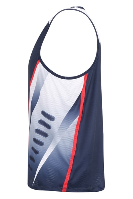 RIEZ RUNNING TANK BLACK IRIS-BRIGHT WHITE 7
