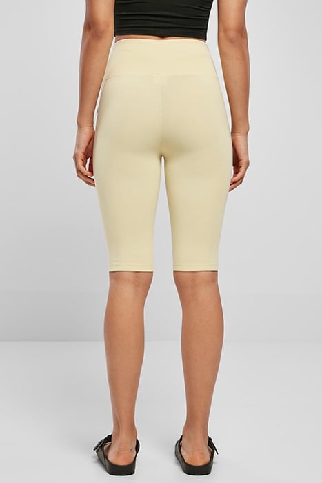 LADIES ORGANIC STRETCH JERSEY CYCLE SHORTS SOFTYELLOW 2