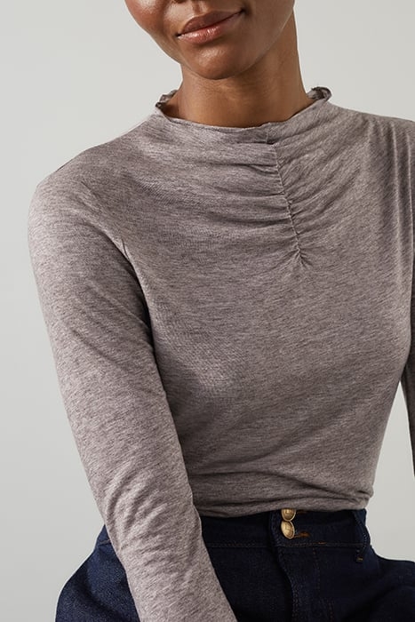 LAURIE MARL LONG-SLEEVED TOP GREY 4