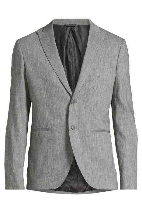 TWO BUTTON SKINNY PEAK LAPEL MED GREY 3