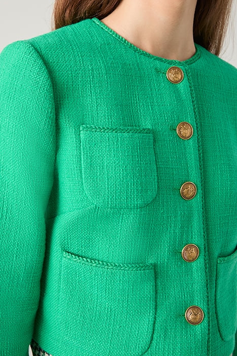 ALEXA TWEED JACKET GREEN 5
