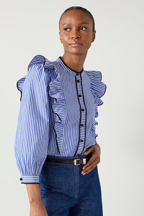 LUCAN STRIPED BLOUS BLUE/WHITE 6