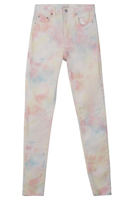 SADE TIE DYE DENIM HW SKNY JN RED 1
