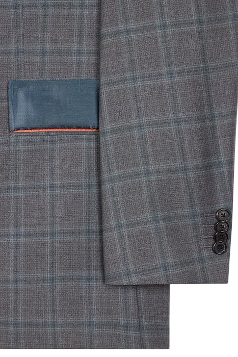 GENTS TAILORED FIT 2 BUTTON SUIT GREY 4