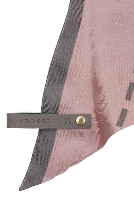 SILK SCARF ST. TROPEZ SALMON PATCHWORK SALMON 1