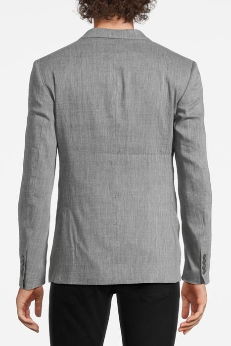 TWO BUTTON SKINNY PEAK LAPEL MED GREY 2