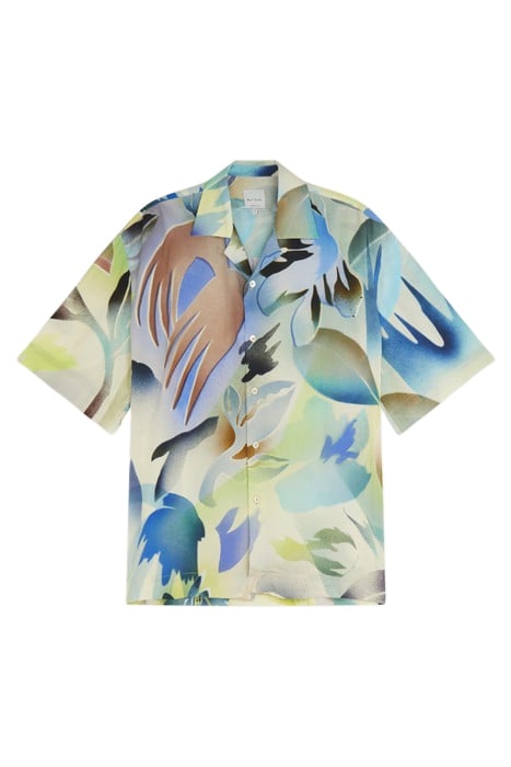 MENS S/S OVER SIZED SHIRT LIME GREEN 1