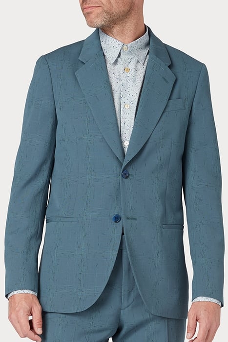 MENS 2 BUTTON JACKET GREYISH BLUE 1