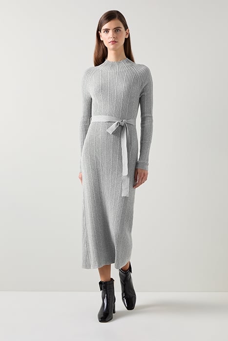 WEST CABLE MIDI DRESS GREY 4