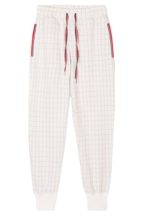 WOMEN PANT JACQD CHCK OFF WHITE 4