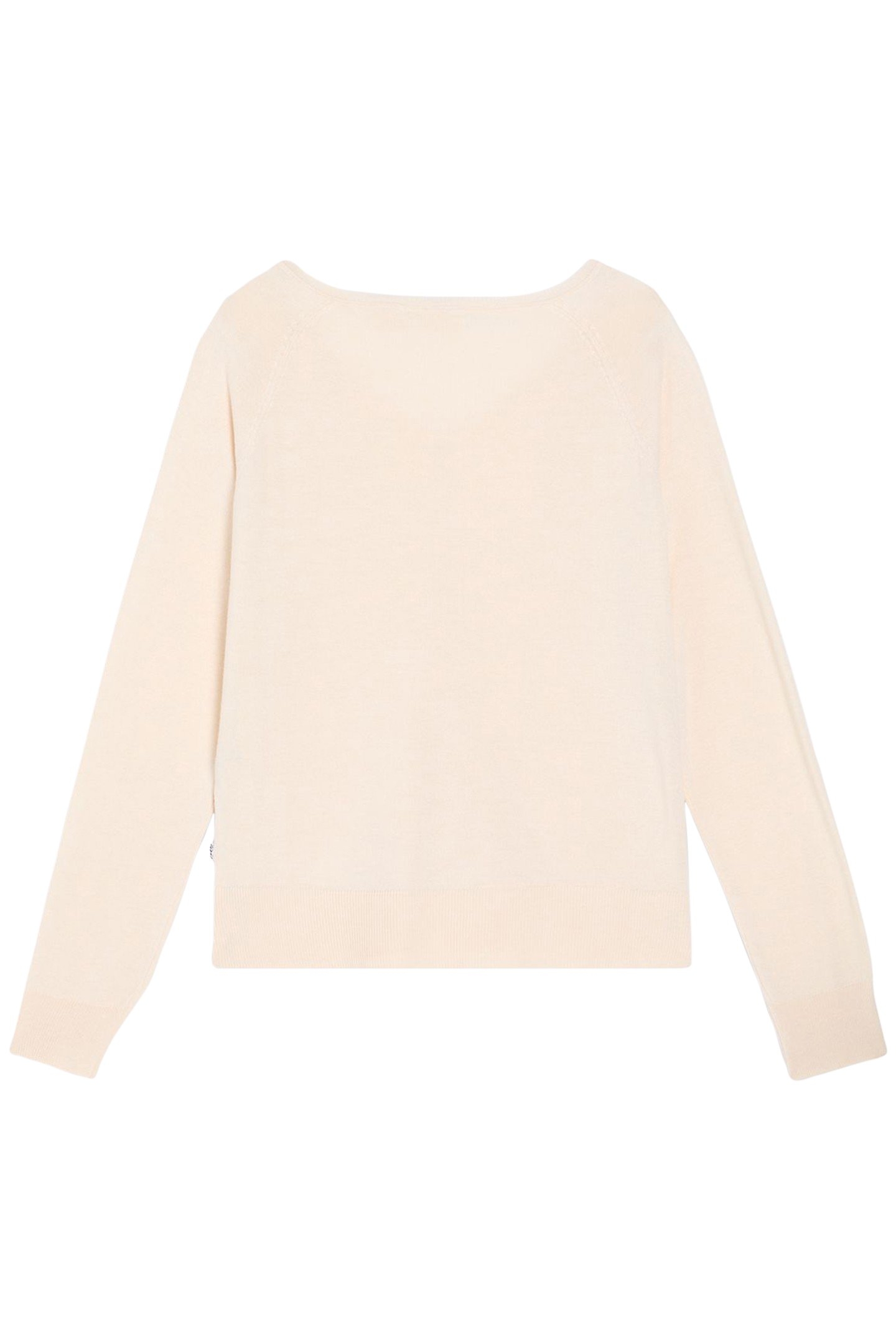 PETAL VNECK SWEATER WHITE SWAN TRIBLEND 4