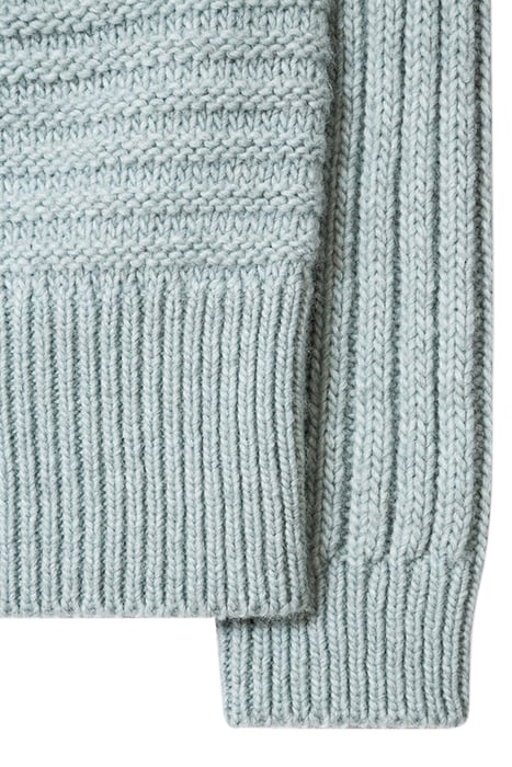 WOMENS KNITTED JUMPER GREYISH BLUE 7
