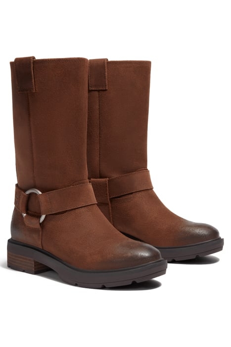 BRIMFIELD TALL PULL ON BOOT DARK BROWN SUEDE 2