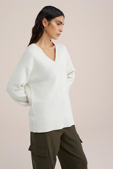 KNITTED PULLOVER WHITE 1