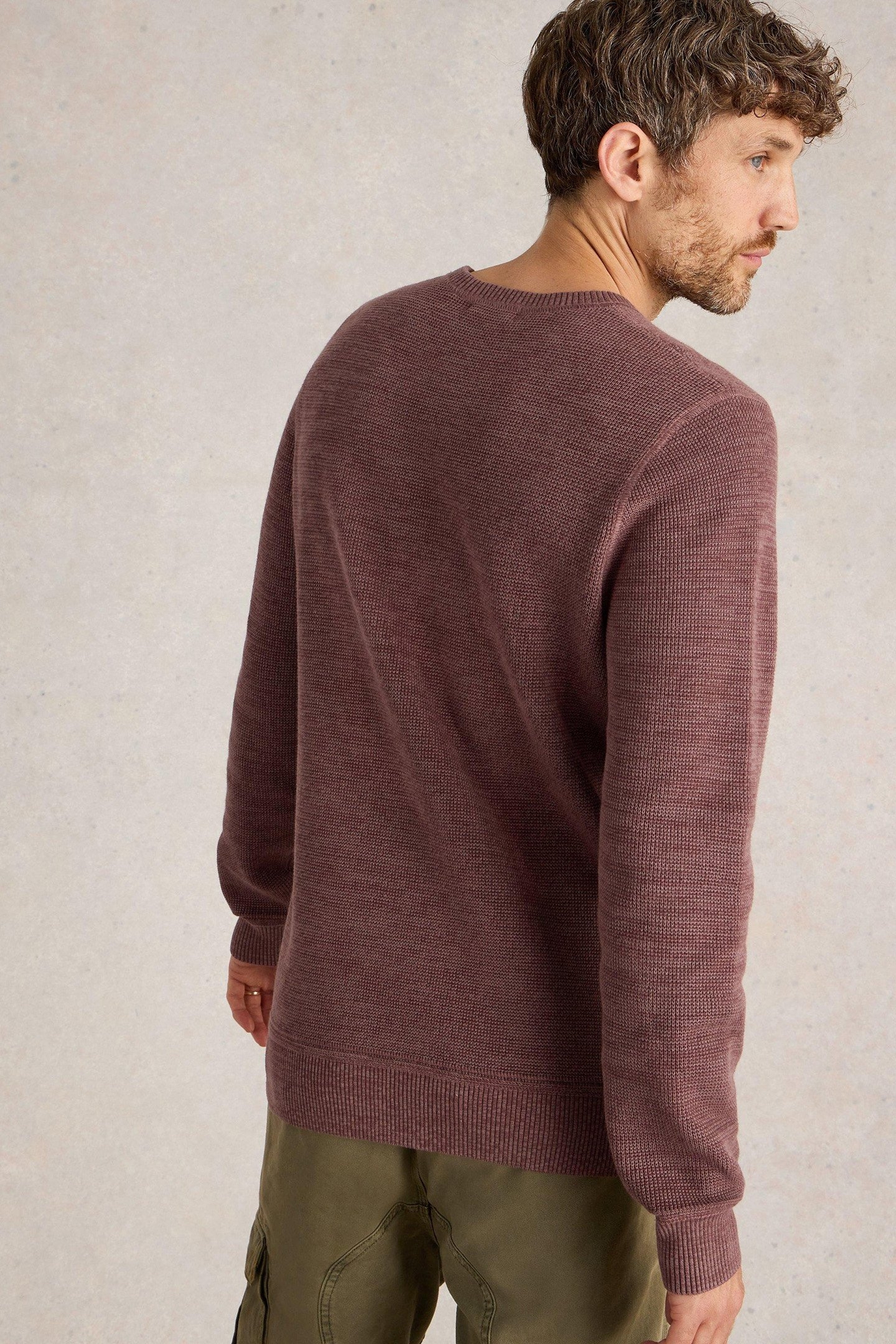 ATTADALE CREW NECK JUMPER DARK PINK 2