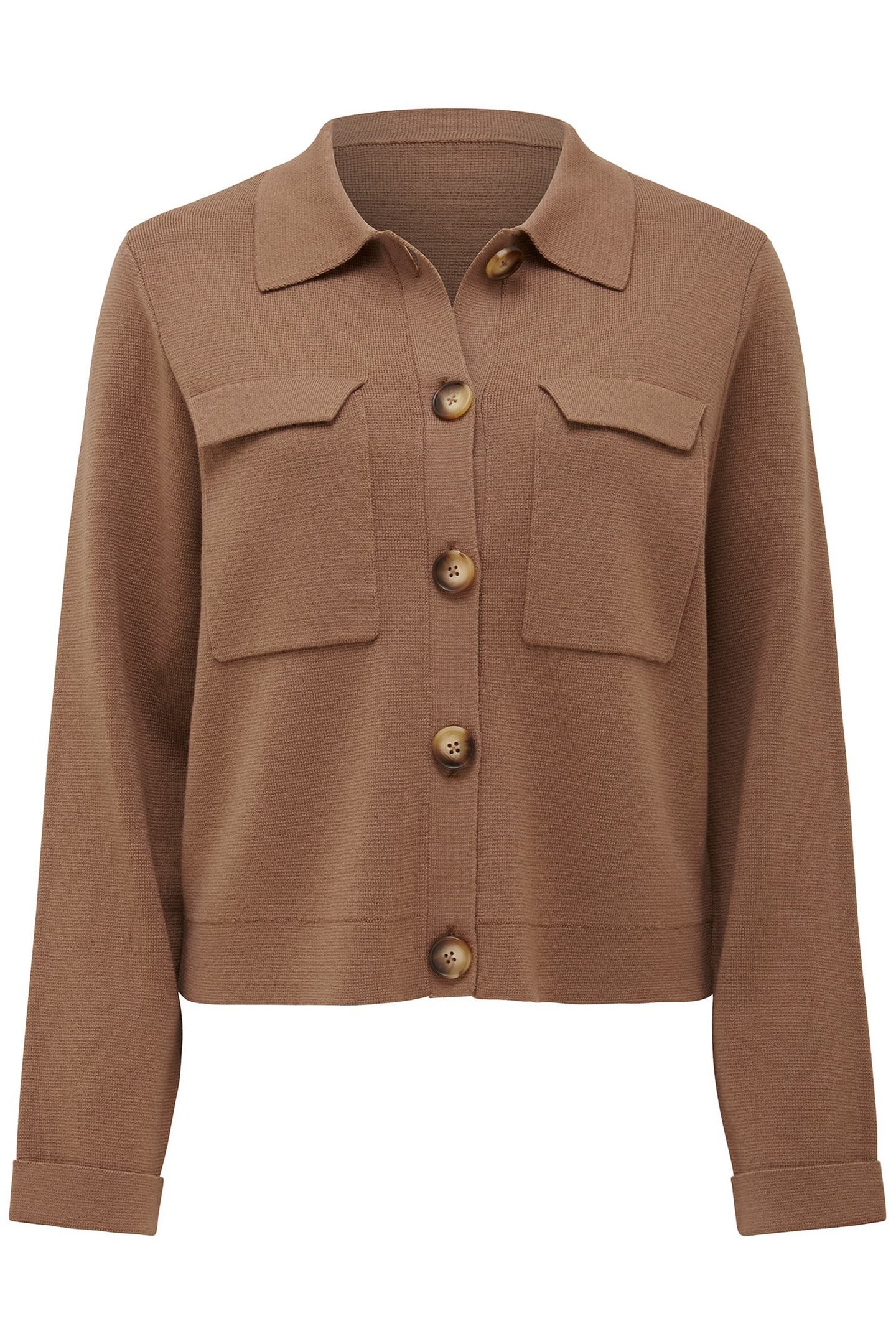 RUBY BUTTON DOWN KNITTED CARDIGAN CAMEL 4