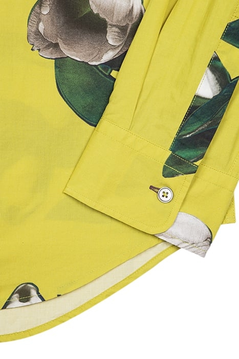 MENS REGULAR FIT SHIRT WITH EMBROIDERY GOLDEN YELLOW 7