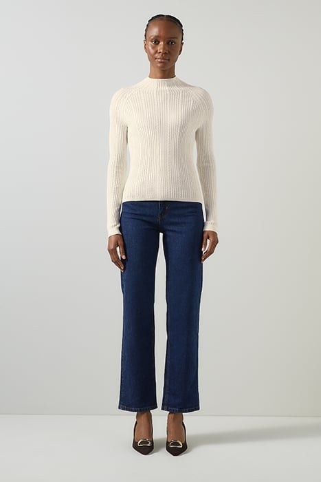 WEST CABLE KNITTED SWEATER CREAM 2