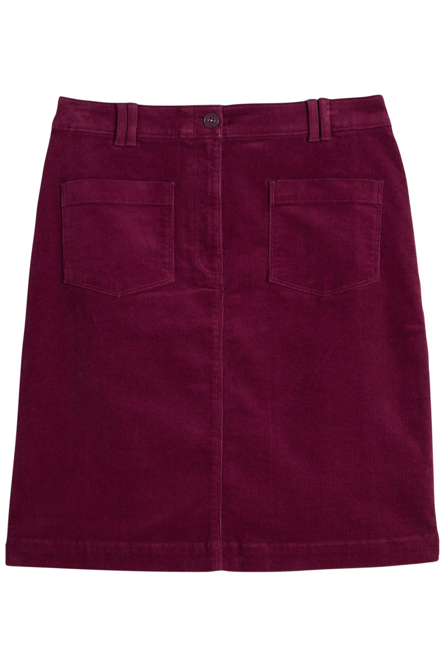 MELODY ORGANIC CORD SKIRT DEEP RED 3