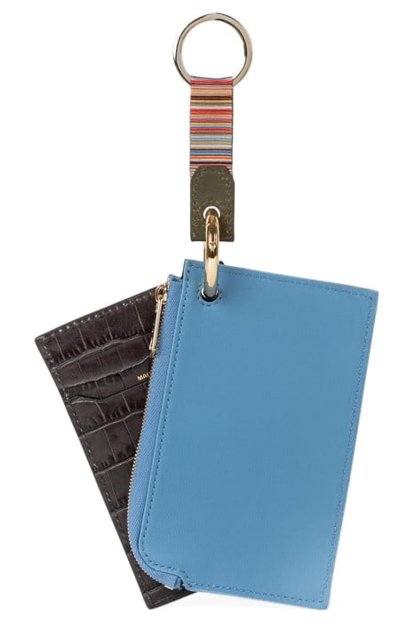 MEN WALLET TRIO CLIP ZIP LIGHT BLUE 2