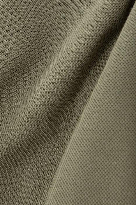 ARMY GREEN UPCYCLED PIQUE KNIT POLO SHIRT 7