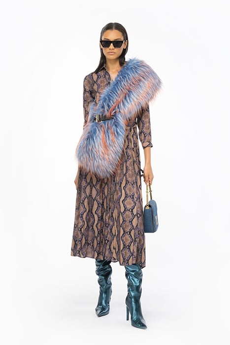 SUSHI DRESS MULT. BROWN/LILAC 5