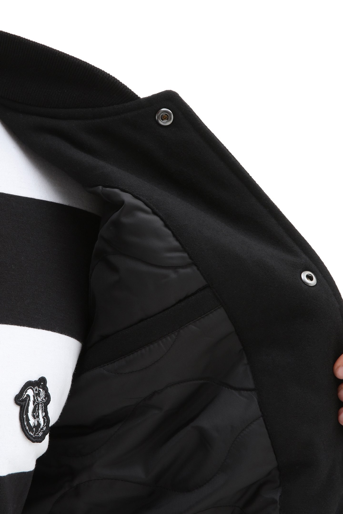 CHECKERBOARD RESEARCH VARSITY JACKET BLACK 8