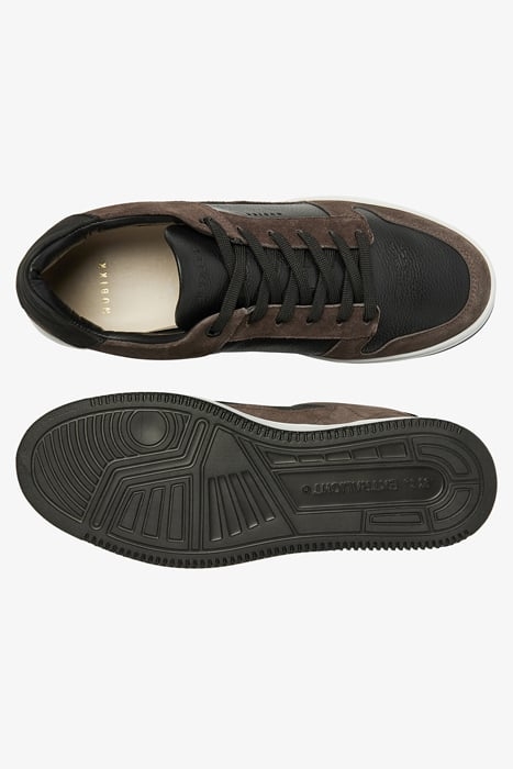 BASKET COURT (M) DK GREY SUEDE - BLACK 2