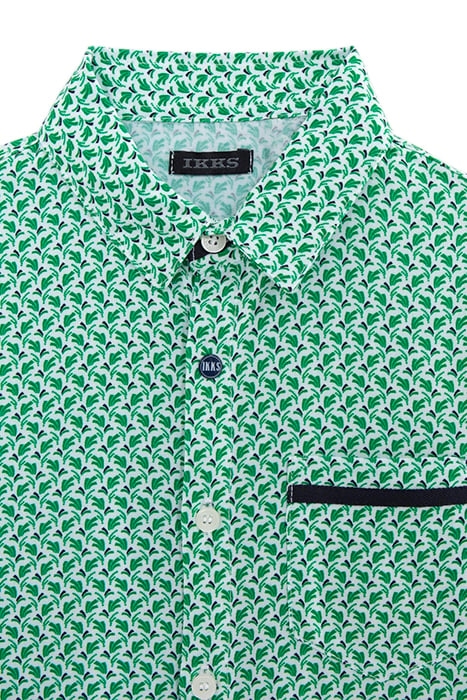 BOYS’ GREEN LENZING™ ECOVERO™ SHIRT, GRAPHIC PALM TREES 3