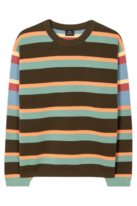 MENS SWEATER CREW NECK OLIVE GREEN 4