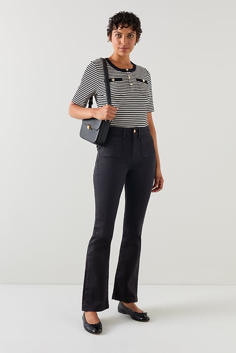 MILLIE KICKFLARE FLARED JEANS BLACK 4