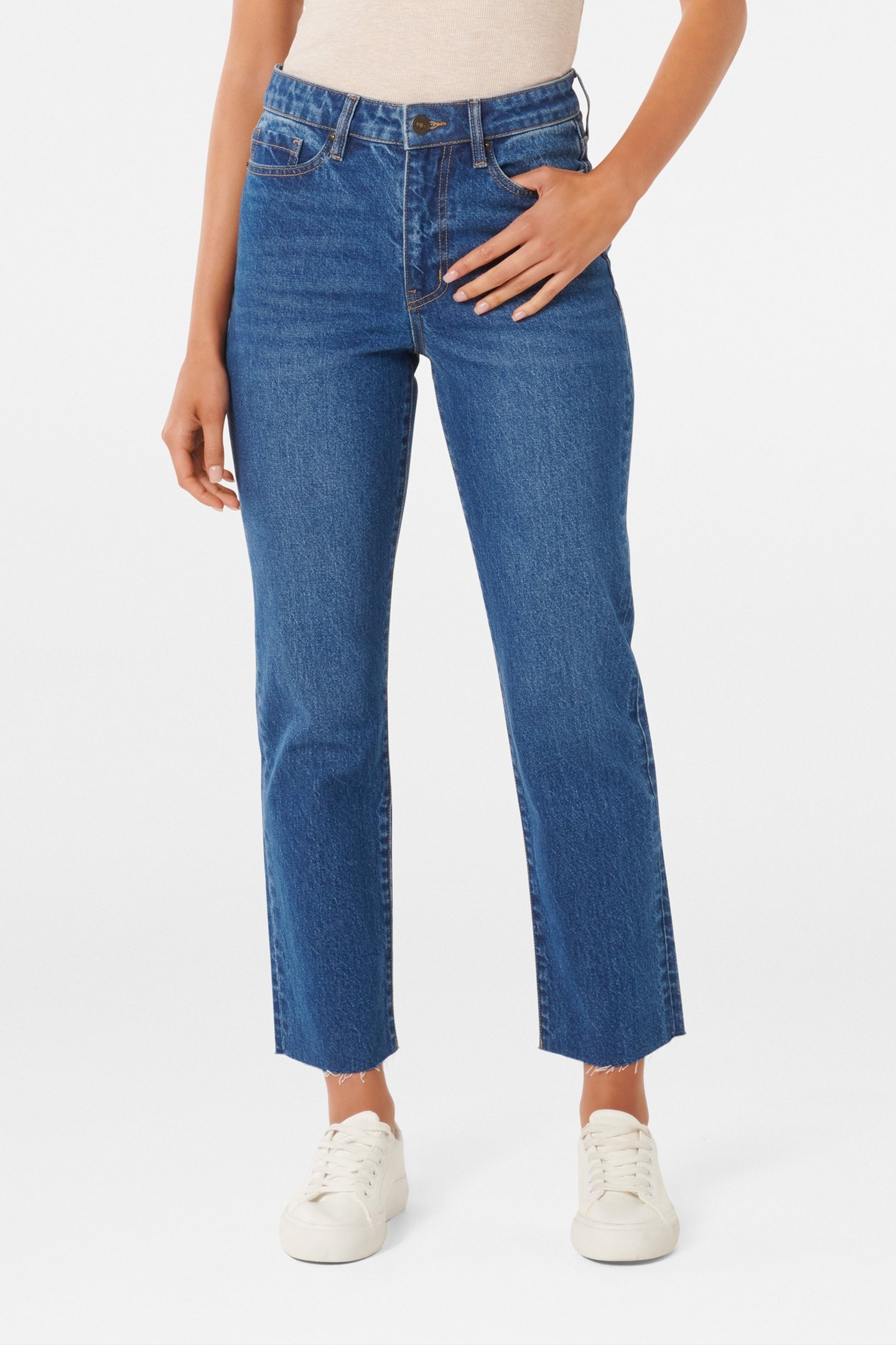 ALYSSA HOURGLASS SLIM JEANS BRIGHT WASH 1