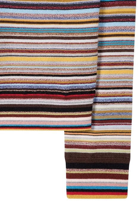 WOMENS KNITTED PULLOVER ROLL NECK MULTI COLOURED 7