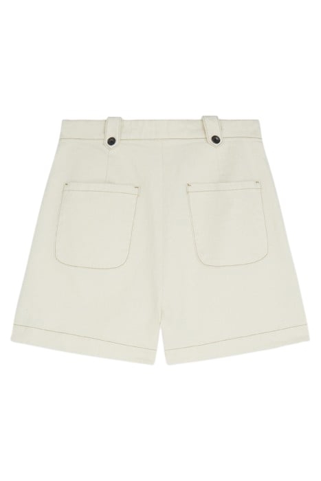 WOMENS DENIM SHORT OFF WHITE 5
