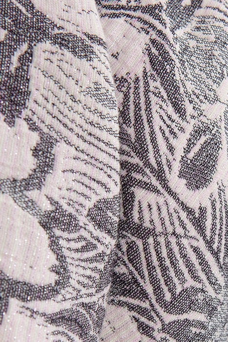 GIRL'S ECRU FLORAL JACQUARD MAXI SKATER SKIRT 6