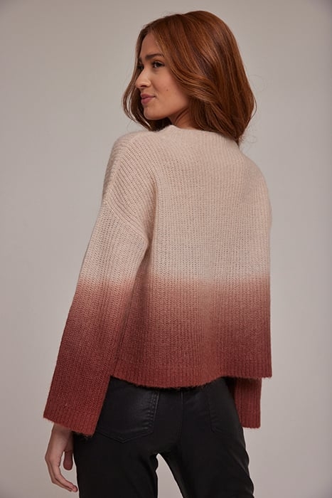CROPPED MOCK NECK SWEATER AUTUMN RUST OMBRE 2