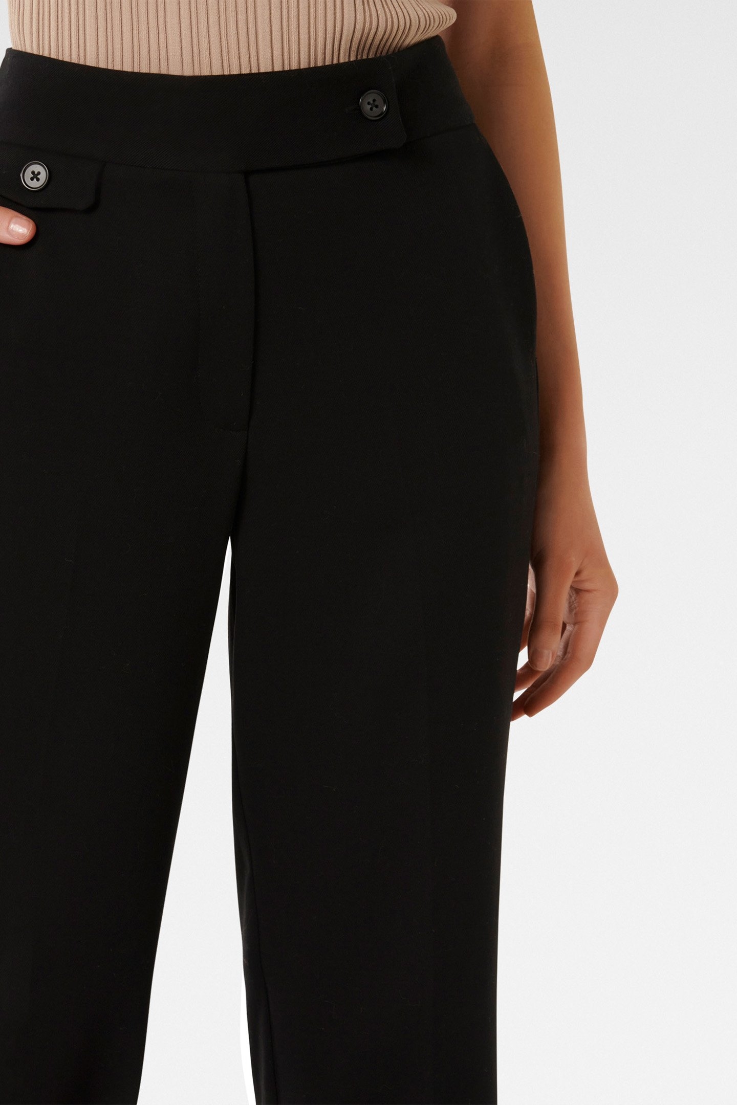 SIMMY STRAIGHT LEG PANTS BLACK 6