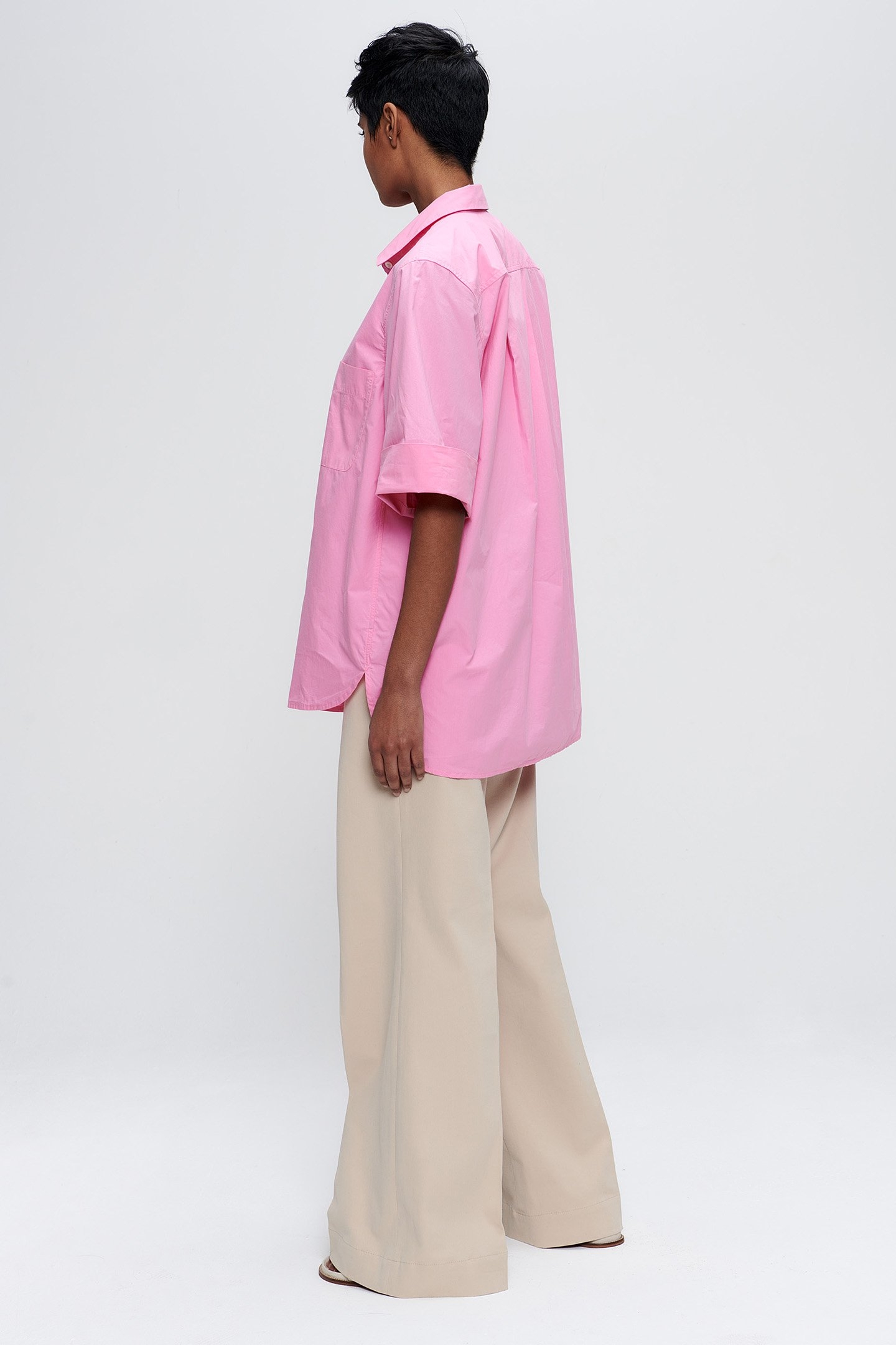 ORGANIC COTTON SHORT SLV SHIRT PEONIA 3