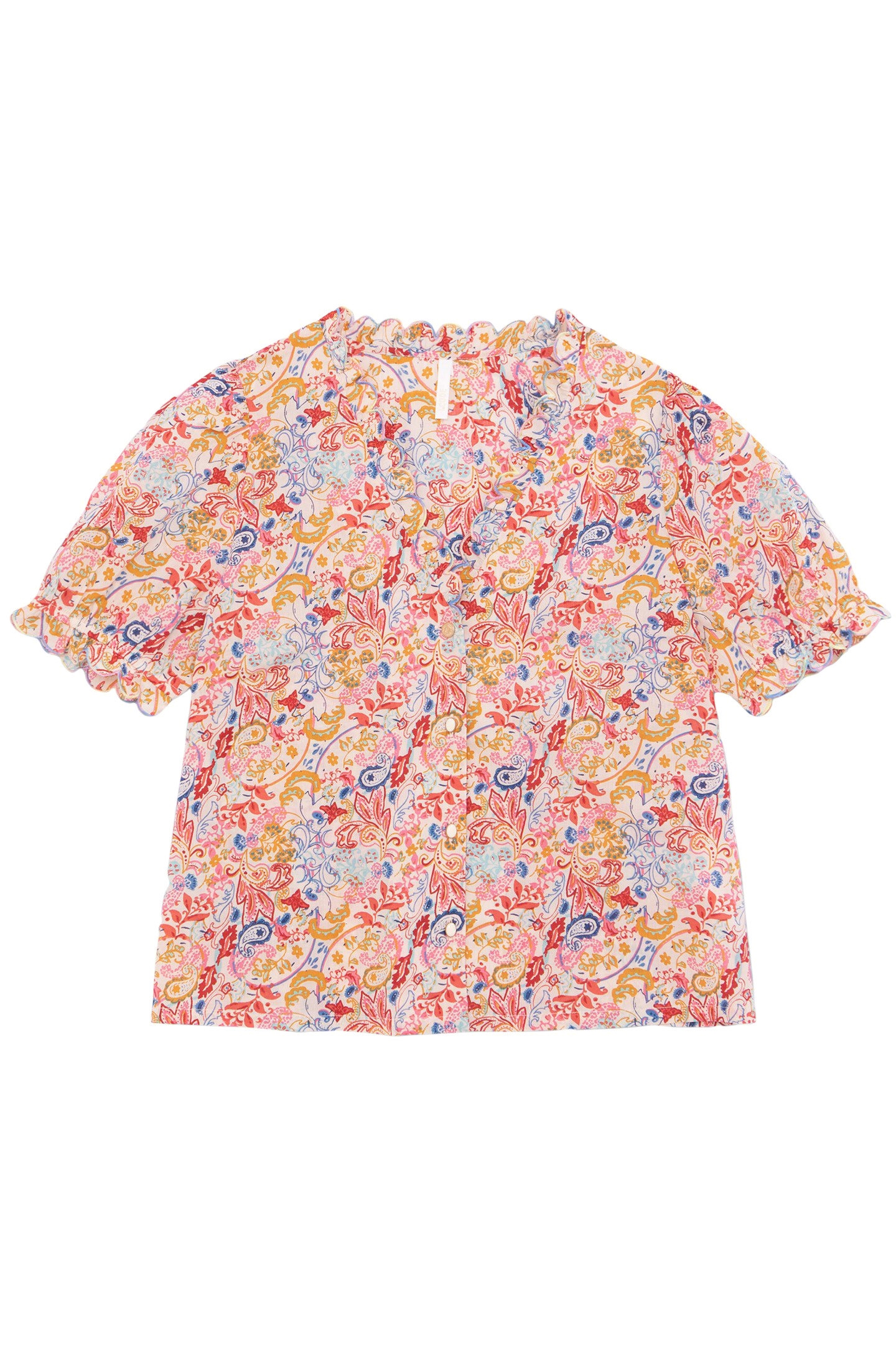 WHITE TOP WITH SEASIDE PAISLEY PRINT 3