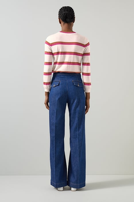 ASHLEY CASHMERE KNITTED SWEATER PINK 2