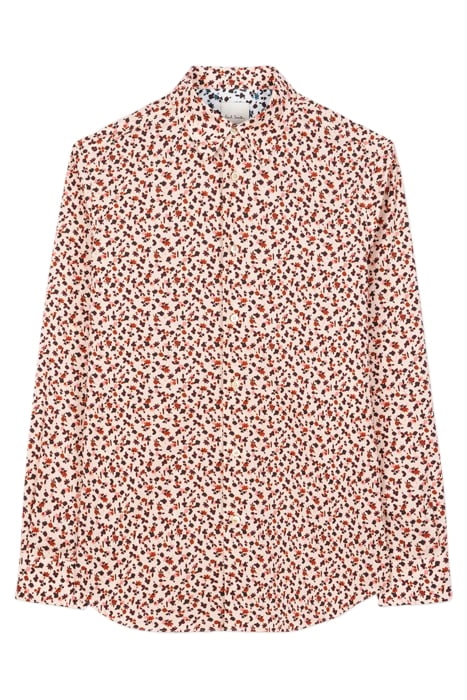 MENS S/C REGULAR FIT SHIRT CORAL RED 1