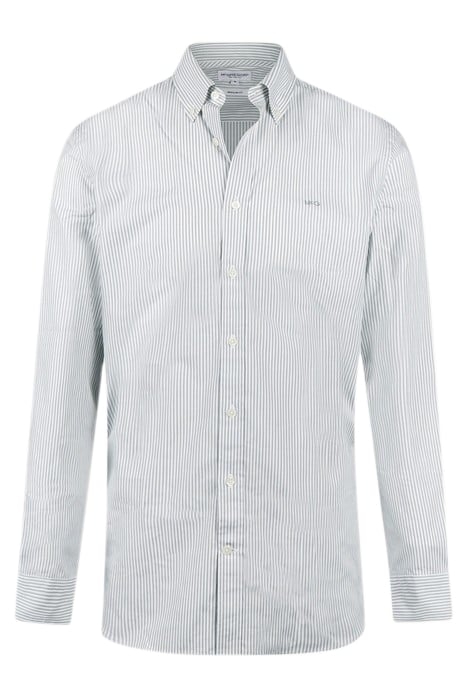 STRIPED POPLIN SHIRT LIGHT OLIVE 4